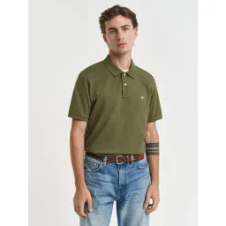 GANT Green Regular Fit Polo T-Shirt image 1
