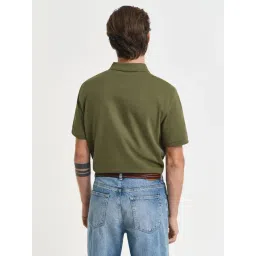 GANT Green Regular Fit Polo T-Shirt image 2