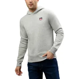Gant Grey Cotton Regular Fit Hooded Sweatshirt-picture-41