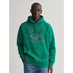 GANT Men Green Printed Hooded Sweatshirt-picture-38
