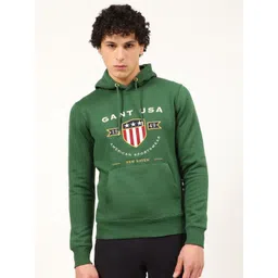 GANT Men Green Printed Hooded Sweatshirt-picture-28