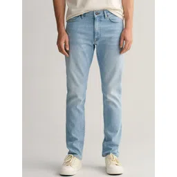 GANT Men Mid-Rise Slim Fit Heavy Fade Jeans-picture-21