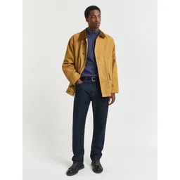 GANT Men Mock Collar Pullover Sweatshirt With Half Zipper Closure-picture-25