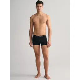 GANT Men Pack of 3 Solid Cotton Trunks image 2