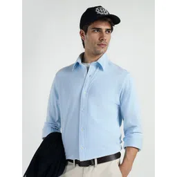 GANT Men Relaxed Fit Solid Spread Collar Formal Shirt-picture-13