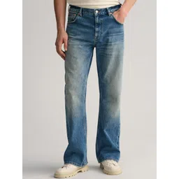 GANT Men Slim Fit Low Distress Light Fade Cotton Jeans-picture-26