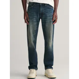 GANT Men Slim Fit Low Distress Stretchable Jeans-picture-23