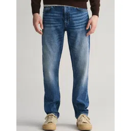 GANT Men Slim Fit Mid-Rise Heavy Fade Stretchable Jeans-picture-18