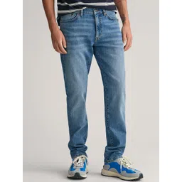 GANT Men Slim Fit Mid-Rise Jeans-picture-12