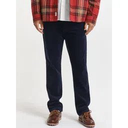 GANT Men Straight Fit Mid-Rise Trousers-picture-33