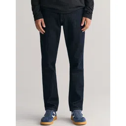 GANT Men Washed Slim Fit Mid-Rise Low Jeans-picture-16