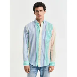 GANT Mens Multi Full Sleeve Vertical Stripes Shirt-picture-21