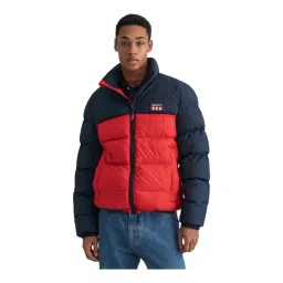 GANT Navy & Red Regular Fit Colour Block Jacket-picture-14