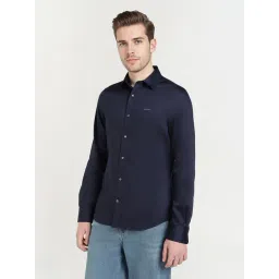 GANT Navy Blue Slim Fit Shirt-picture-20
