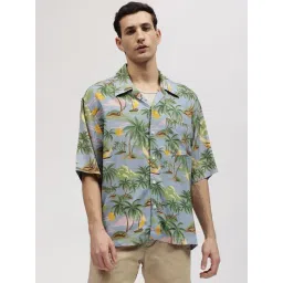 GANT Printed Cuban Collar Relaxed Fit Shirt-picture-18