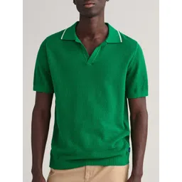 GANT Pure Cotton Short Sleeves Polo Collar Pullover Sweater-picture-10