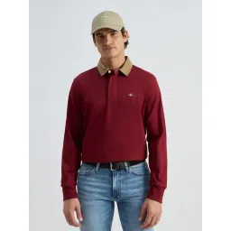 GANT Red Regular Fit Polo T-Shirt-picture-36
