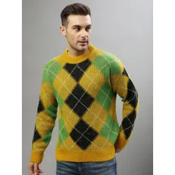 GANT Round Neck Checked Pullover-picture-35