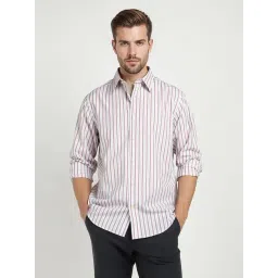 GANT White & Red Striped Regular Fit Shirt-picture-15