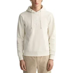 Gant White Regular Fit Embriodery Hooded Sweatshirt-picture-19
