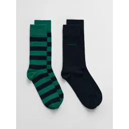 GANT Women Pack of 2 Green Striped Calf-Length Socks-picture-40
