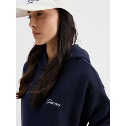 GANT Women Solid Hooded Long Sleeves Sweatshirt image 2