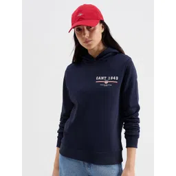 GANT Women Typography Printed Hooded Sweatshirt-picture-20