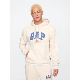 GAP Beige Regular Fit Graphic Hooded Sweatshirt-picture-19