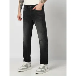 GAP Black Cotton Polyblend Solid Regular Fit Jeans-picture-31