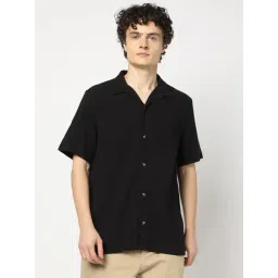 GAP Black Cotton Regular Fit Solid Shirt-picture-34