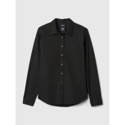 Gap Black Cotton Solid Long Sleeves Relaxed Fit Shirt-picture-45