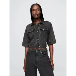 GAP Black Regular Fit Jacket-image-35