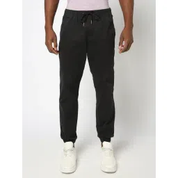 GAP Black Regular Fit Solid Joggers-image-49