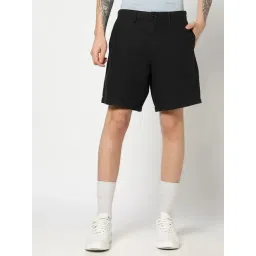 GAP Black Regular Fit Solid Shorts-image-32