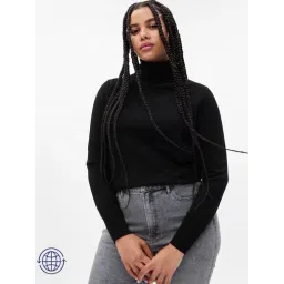 GAP Black Regular Fit Solid Sweater-picture-28