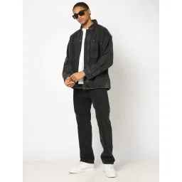 GAP Black Relaxed Fit Solid Jacket image 5