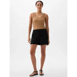 GAP Black Relaxed Fit Solid Shorts-picture-26
