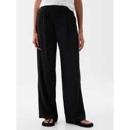 GAP Black Relaxed Fit Solid Trousers-picture-33