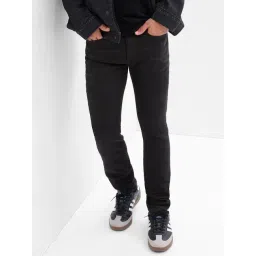 GAP Black Skinny Fit Solid Jeans-picture-23
