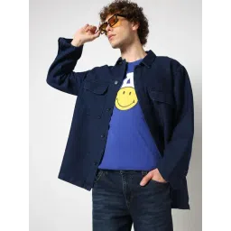 GAP Blue Cotton Regular Fit Solid Shirt-picture-40