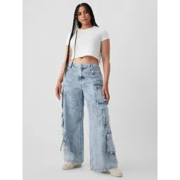 GAP Blue Cotton Solid Jeans-picture-42