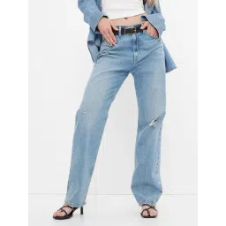 GAP Blue Cotton Solid Jeans-picture-32