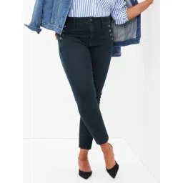 GAP Blue Cotton Solid Jeans-picture-11