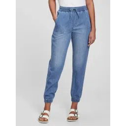 GAP Blue Cotton Solid Jeans-picture-45