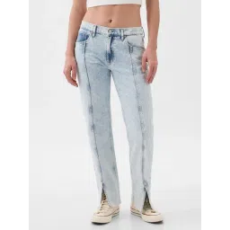 GAP Blue Cotton Solid Jeans-picture-17