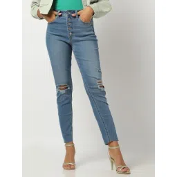 GAP Blue Cotton Solid Jeans-picture-24