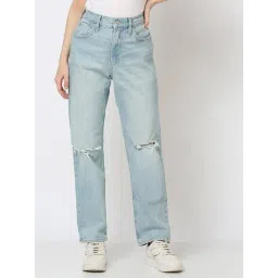 GAP Blue Cotton Solid Jeans-picture-17