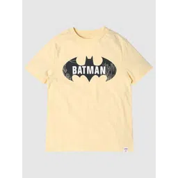 GAP Boys Batman Graphic Printed Pure Cotton Relaxed Fit Round Neck T-shirt-picture-22