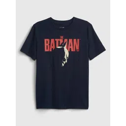 GAP Boys Batman Typography Printed Round Neck Pure Cotton Relaxed Fit T-shirt-picture-41