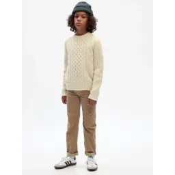 GAP Boys Beige Cotton Solid Jeans-picture-26